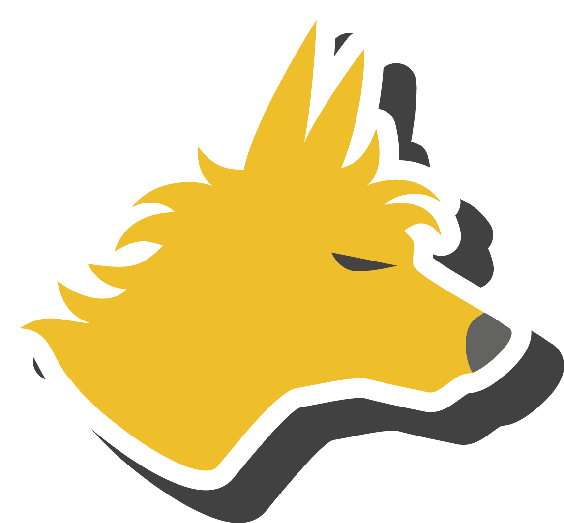 Yellow Dog Icon Sticker