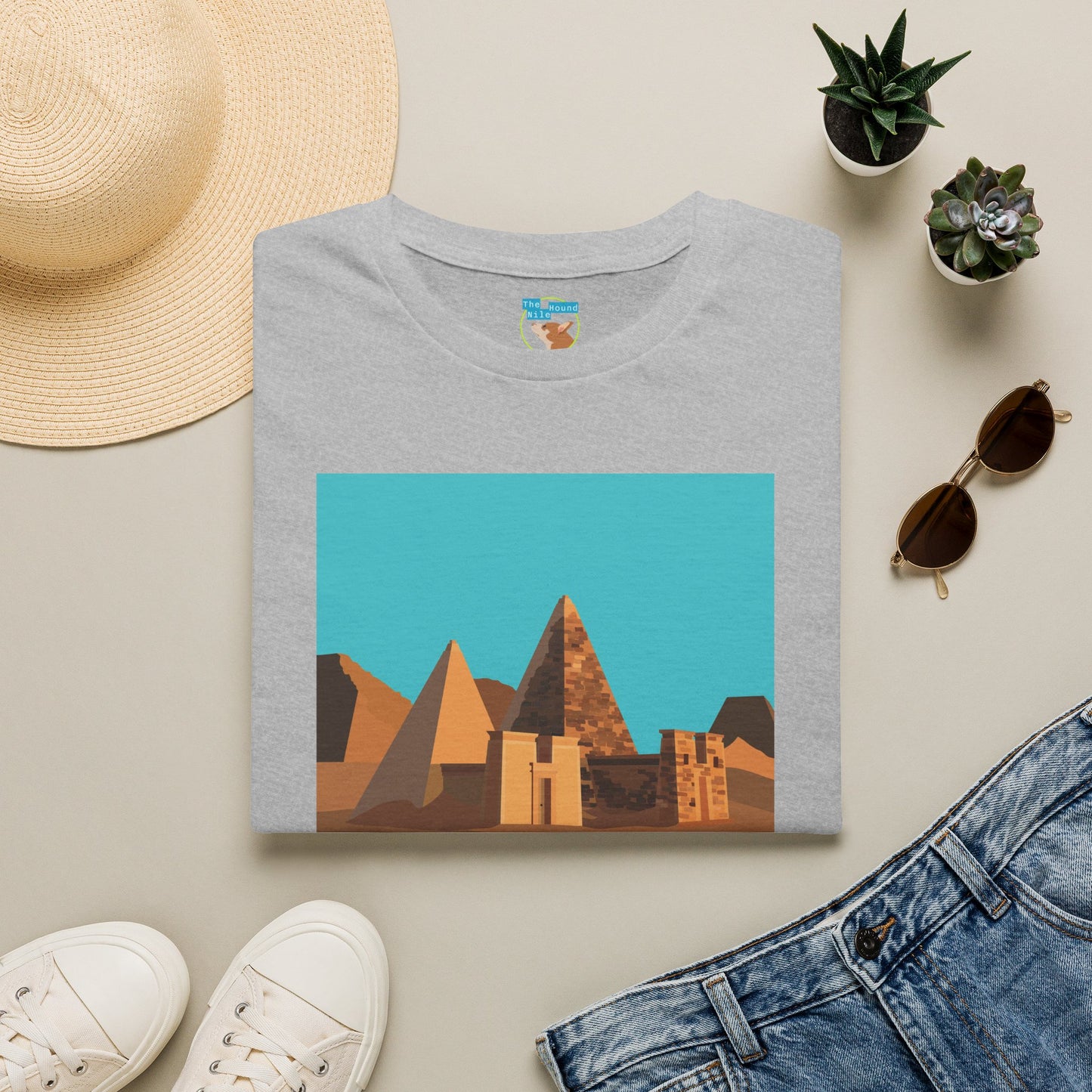 Sudan Pyramids Graphic T‑Shirt