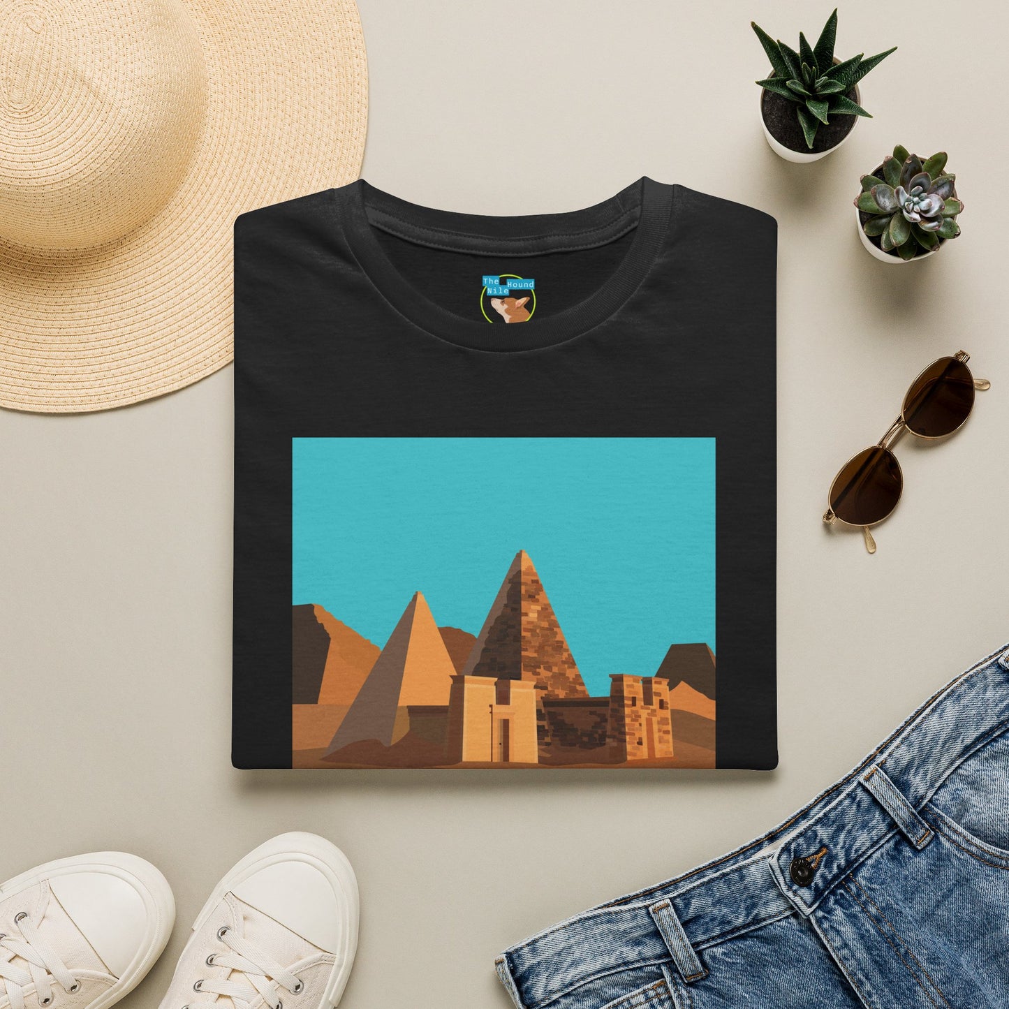 Sudan Pyramids Graphic T‑Shirt