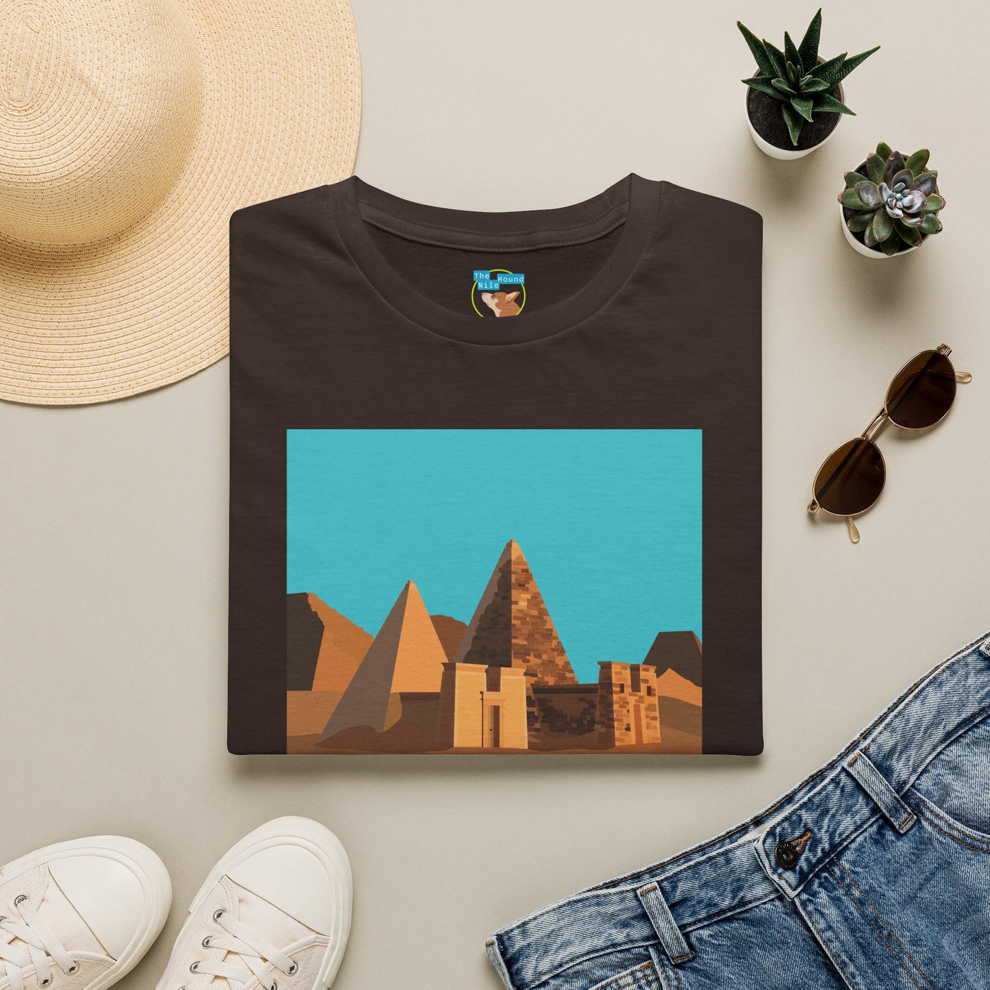 Sudan Pyramids Graphic T‑Shirt