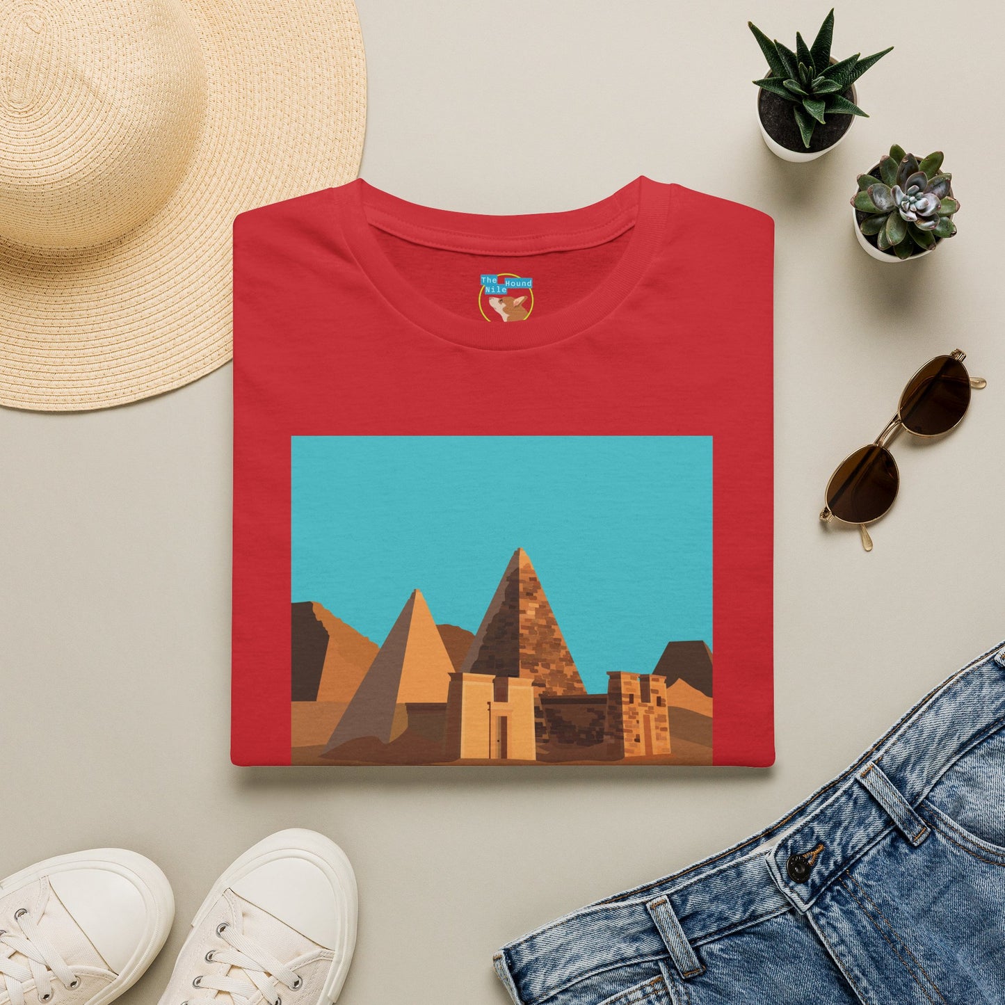 Sudan Pyramids Graphic T‑Shirt