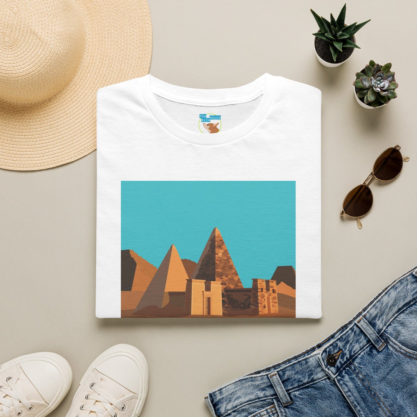 Sudan Pyramids Graphic T‑Shirt