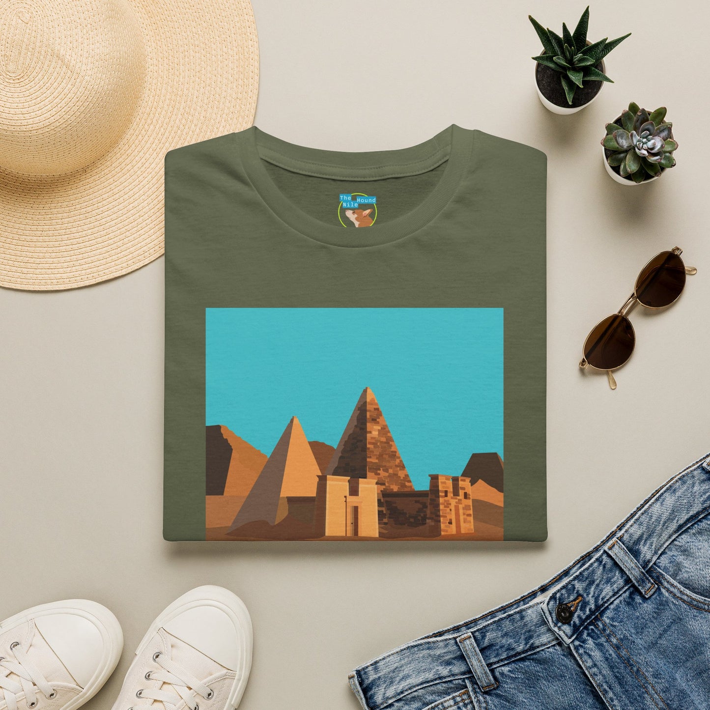 Sudan Pyramids Graphic T‑Shirt